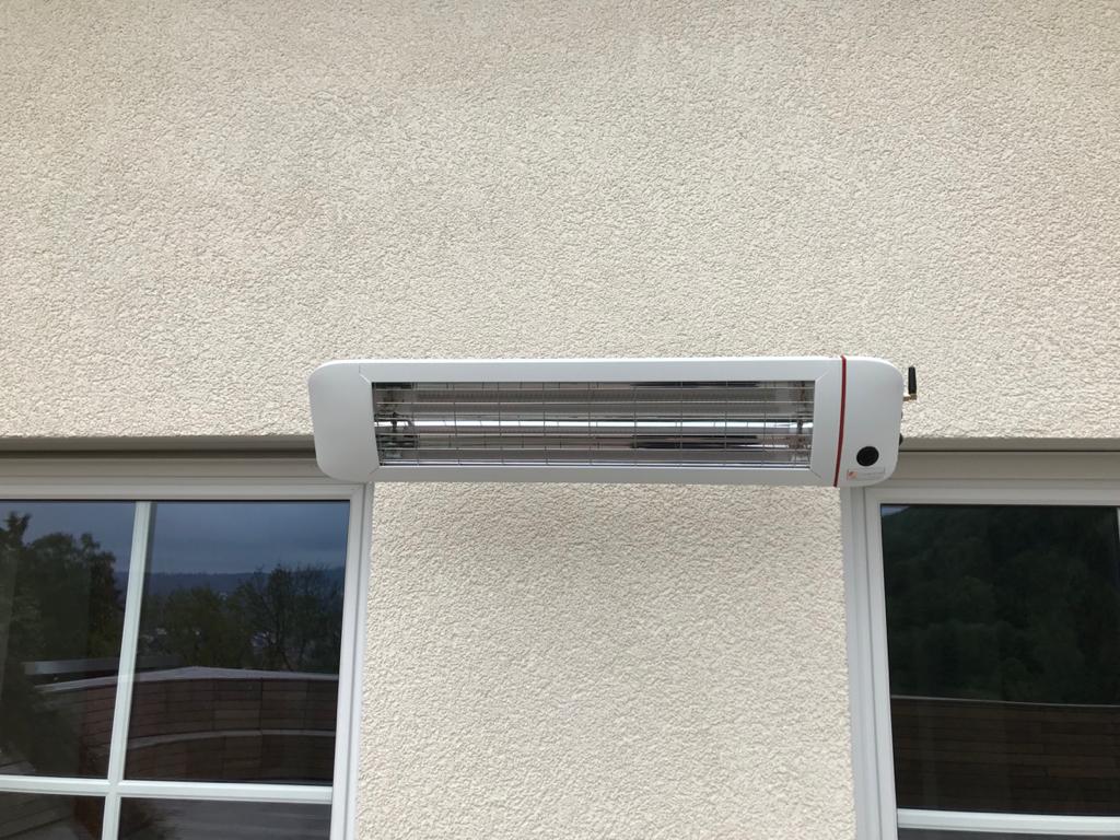 ComfortSun Infrarotstrahler an Fassade ComfortSun Infrarotstrahler an Fassade