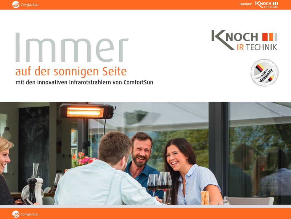 ComfortSun Infrarot Heizstrahler Katalog 2021