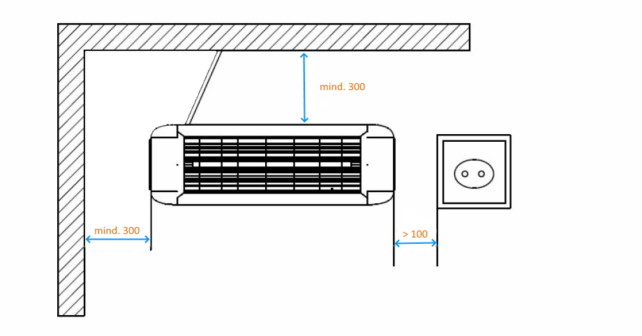 Montage Terrassenheizstrahler Montage Terrassenheizstrahler