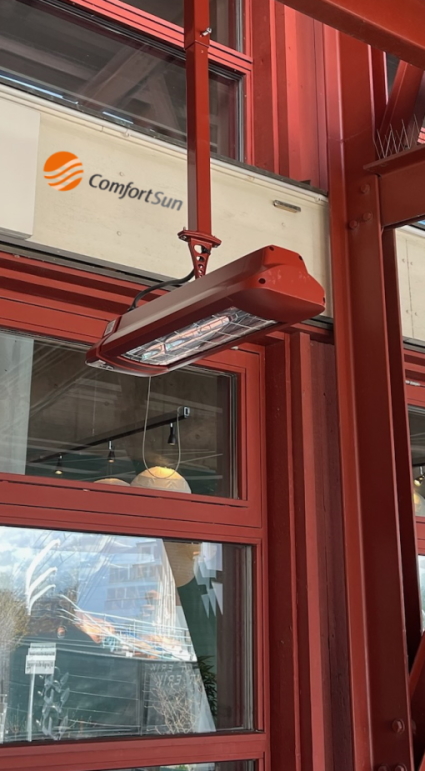 ComfortSun Infrarot Heizstrahler in der schwedischen Außengastronomie ComfortSun Infrarot Heizstrahler in der schwedischen Außengastronomie